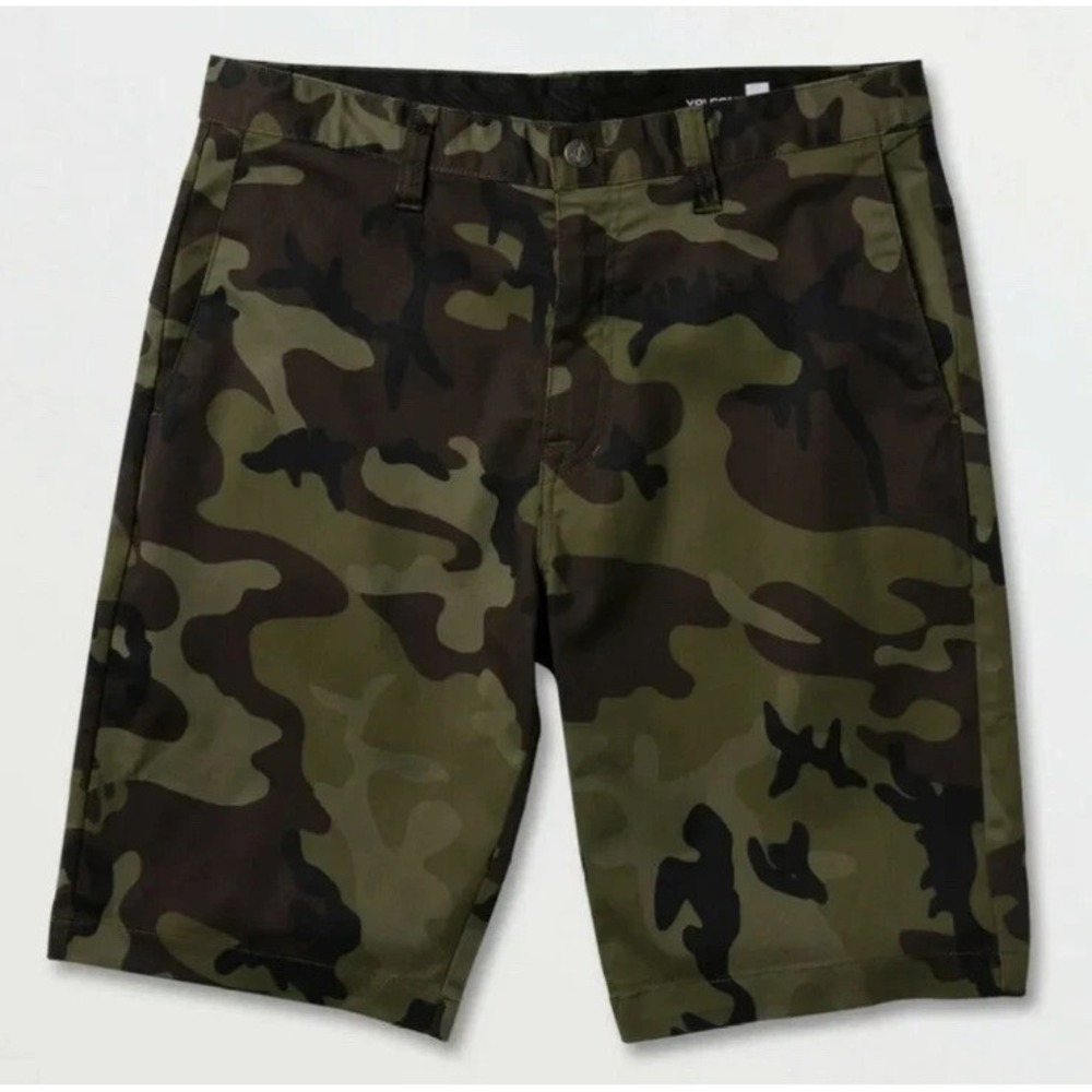 Volcom Vmonty Stretch 22" Mens Camo Shorts Size 30 - NEW w/Tags - MSRP $50